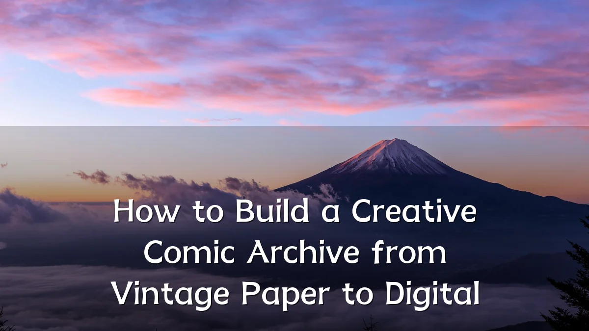 How to Build a Creative Comic Archive from Vintage Paper to Digital