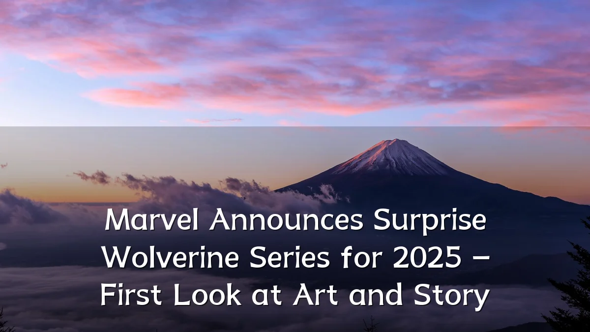 Marvel Announces Surprise Wolverine Series for 2025 – First Look at Art and Story
