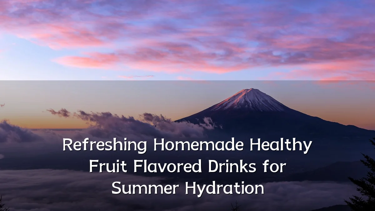 Refreshing Homemade Healthy Fruit Flavored Drinks for Summer Hydration