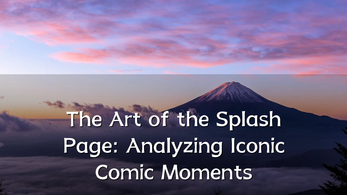 The Art of the Splash Page: Analyzing Iconic Comic Moments