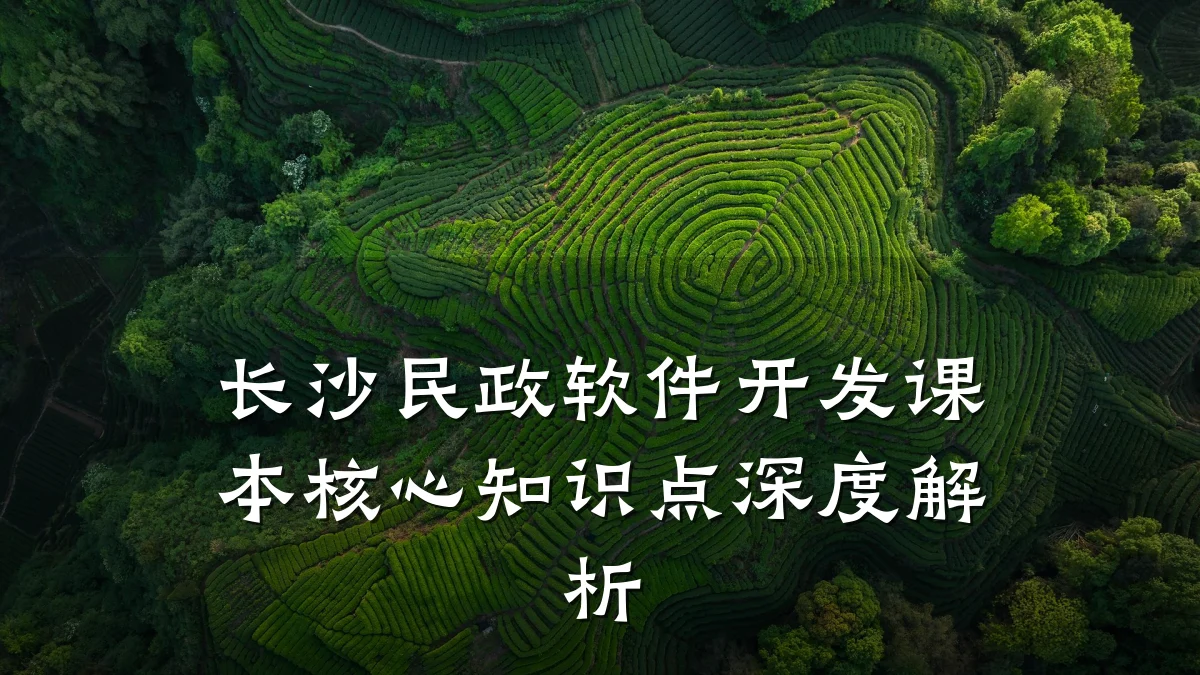 长沙民政软件开发课本核心知识点深度解析