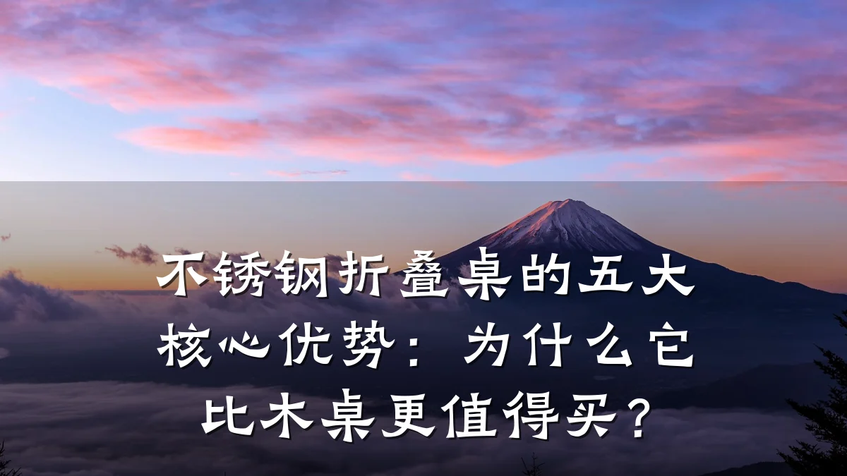 不锈钢折叠桌的五大核心优势:为什么它比木桌更值得买?