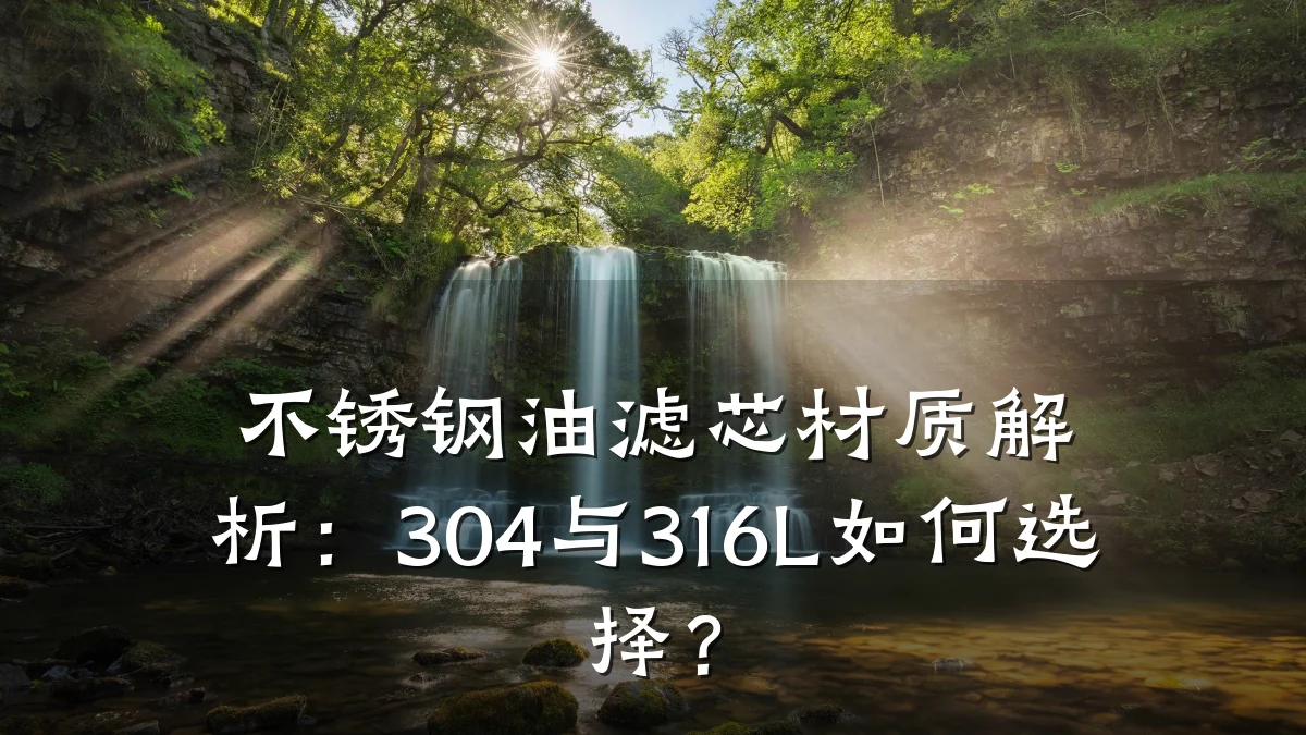 不锈钢油滤芯材质解析：304与316L如何选择？